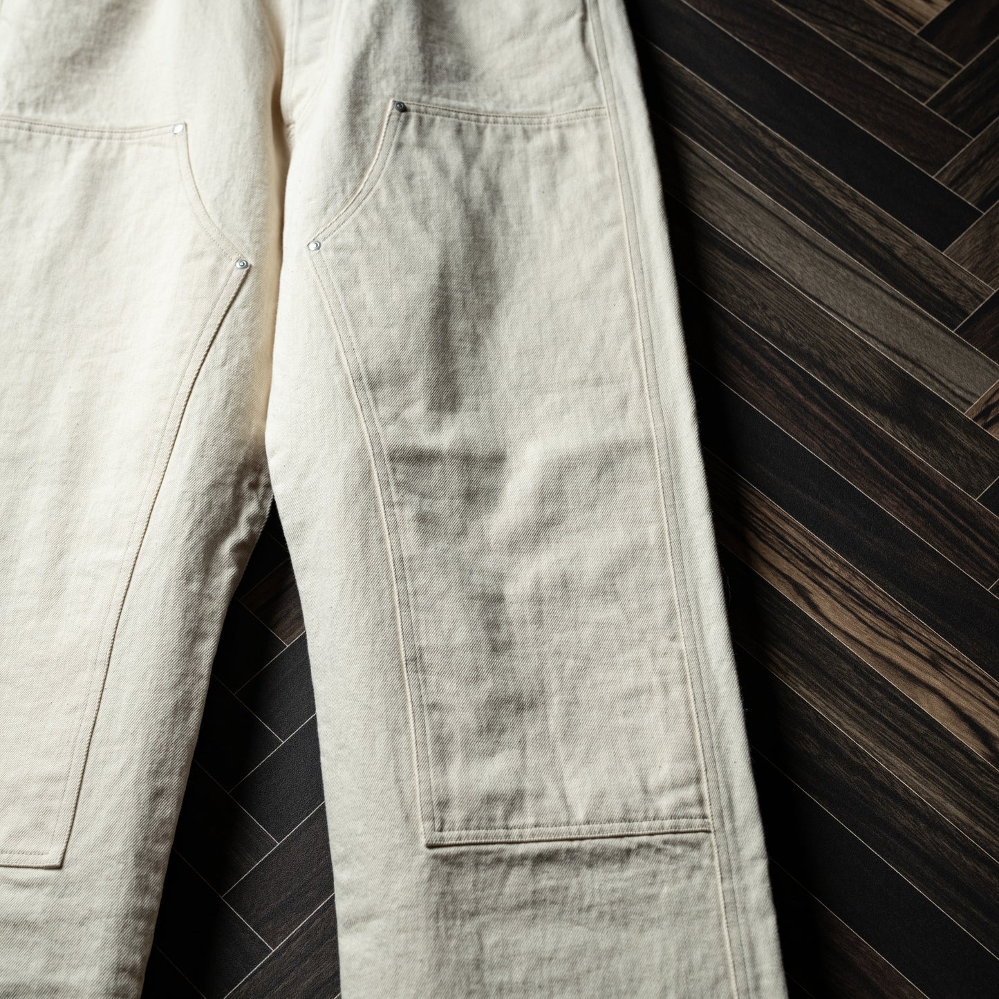 Ecru double knee pants