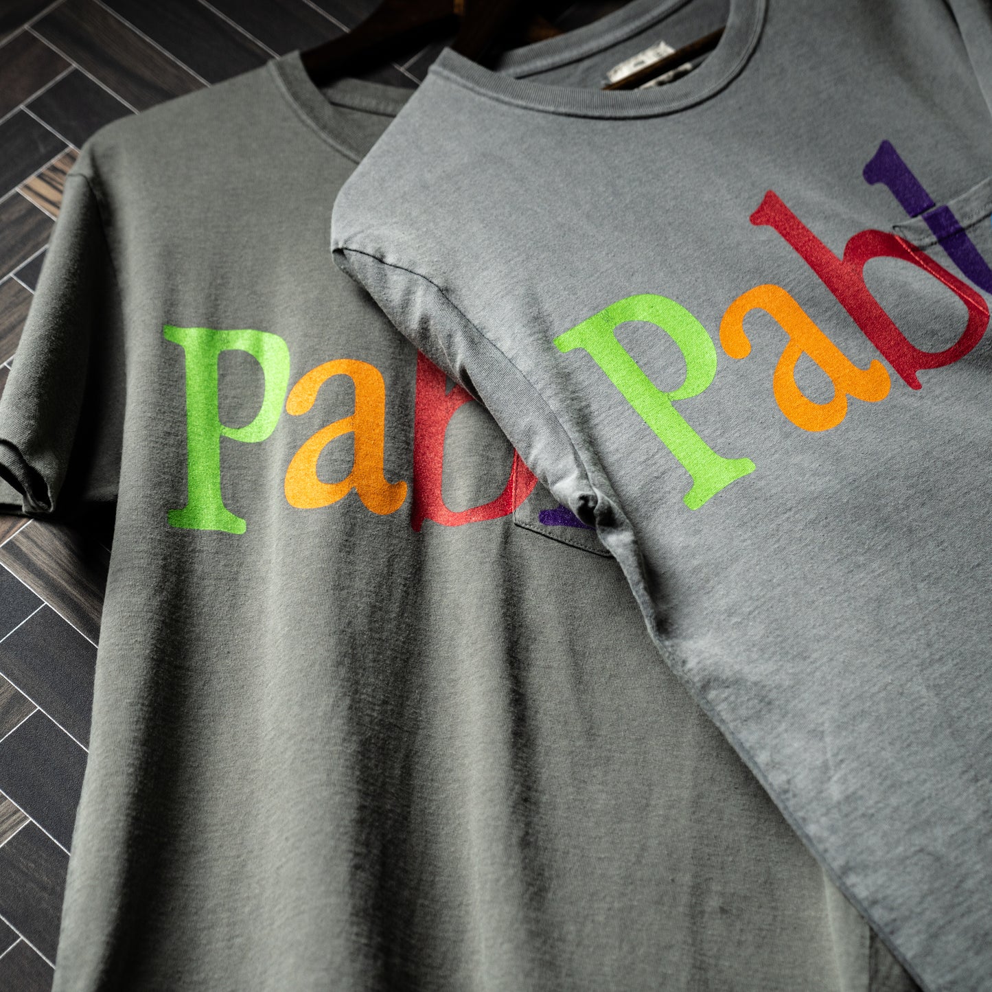 Colorful logo pocket Tshirt