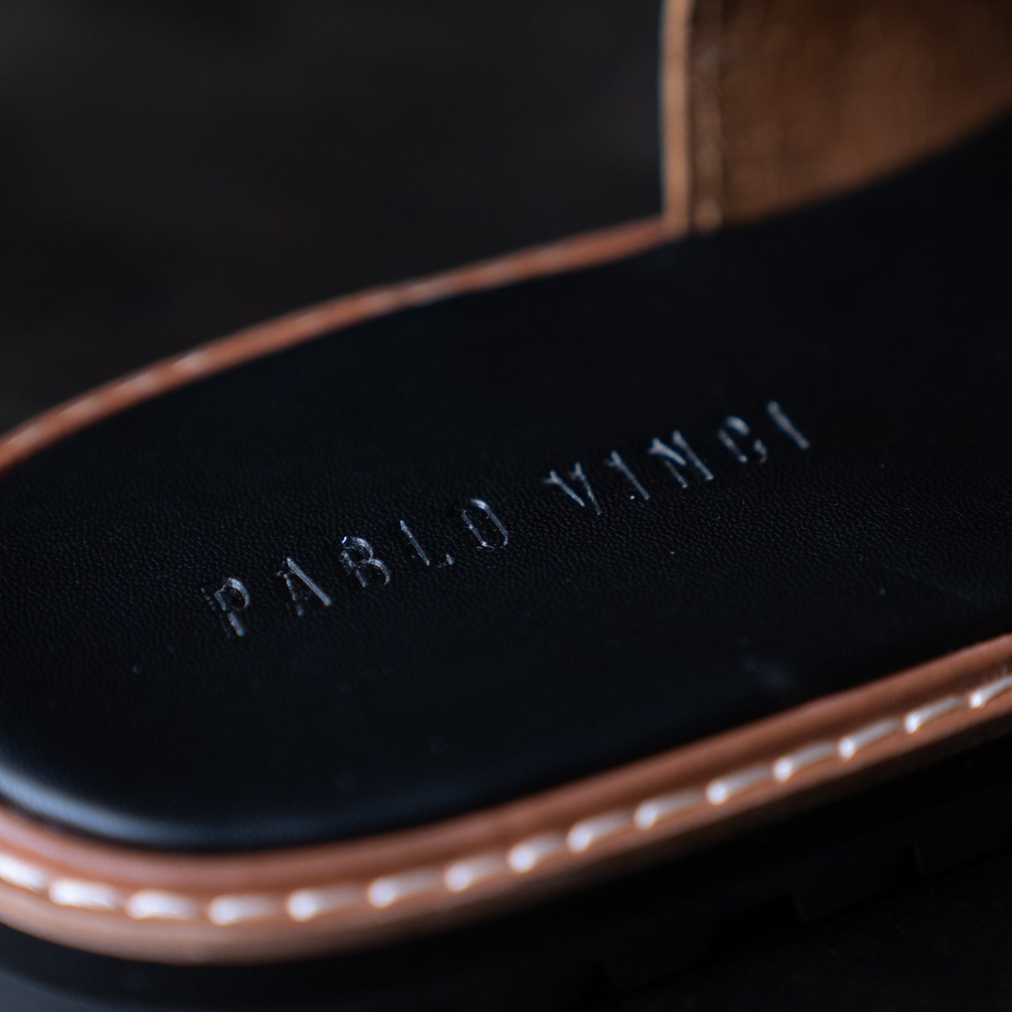 Leather shower sandals