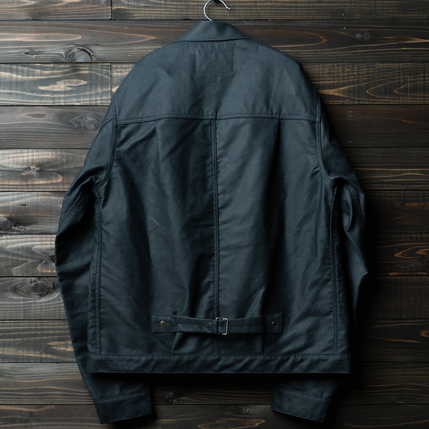 Oiled chino trucker jacket