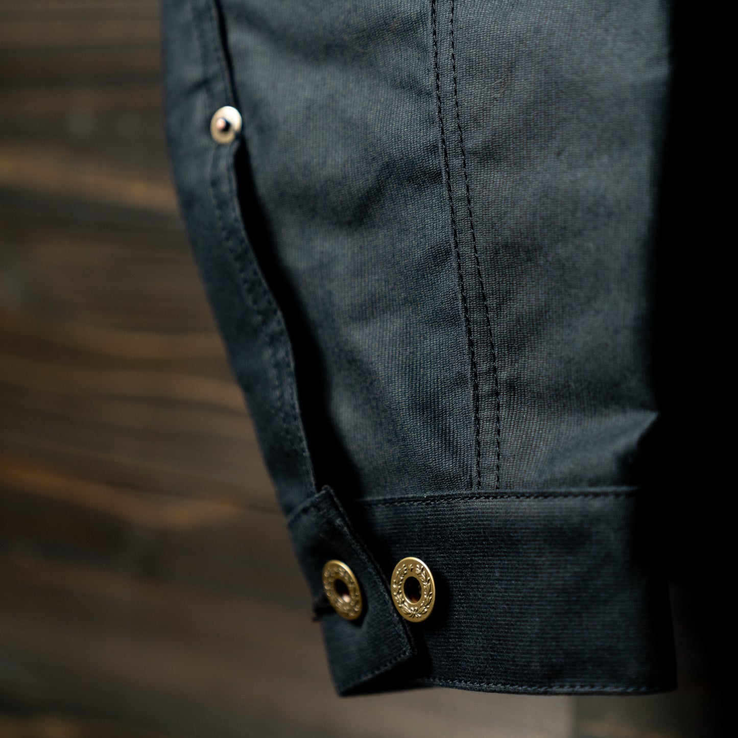 Oiled chino trucker jacket