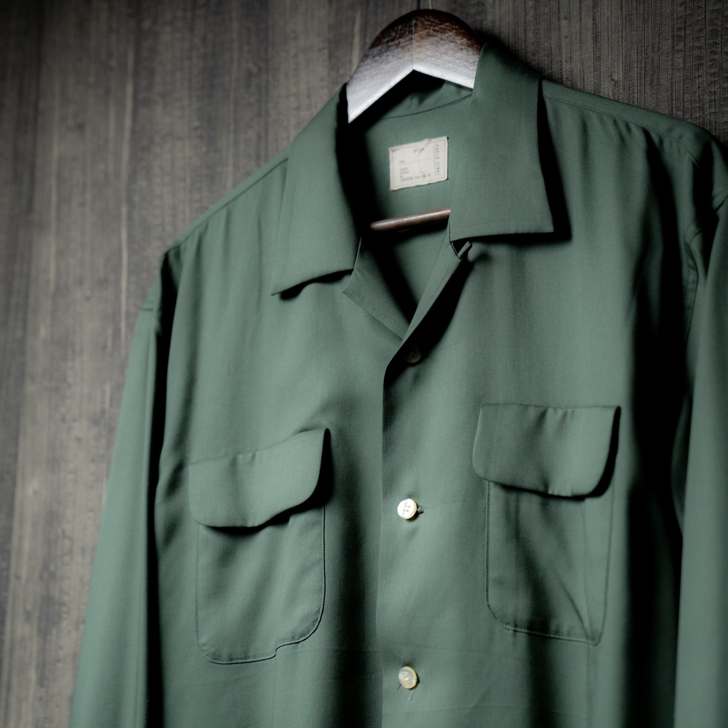 Open collar shirt