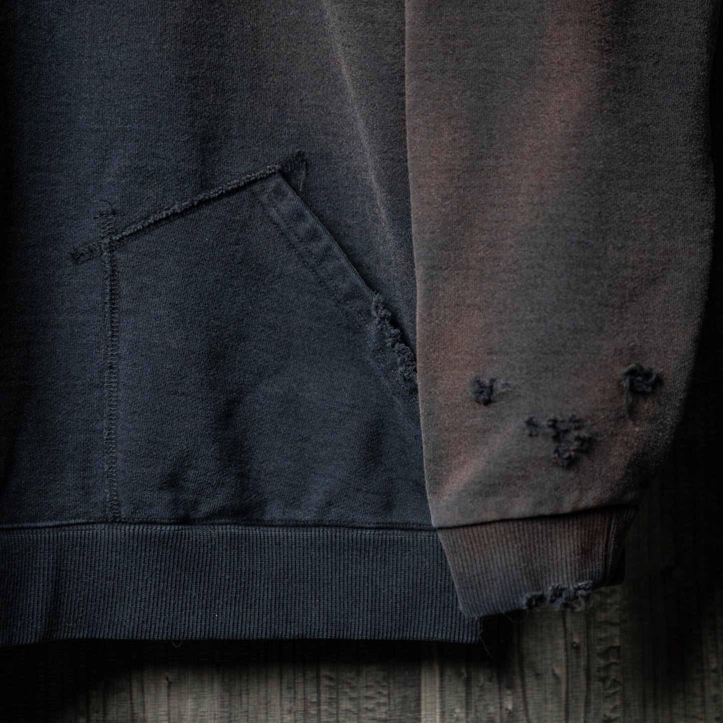 Sun fade damage sweat
