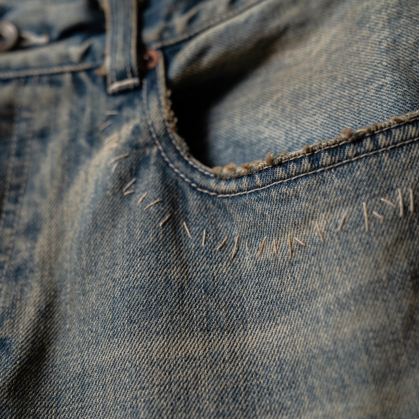 Crash repair flare denim