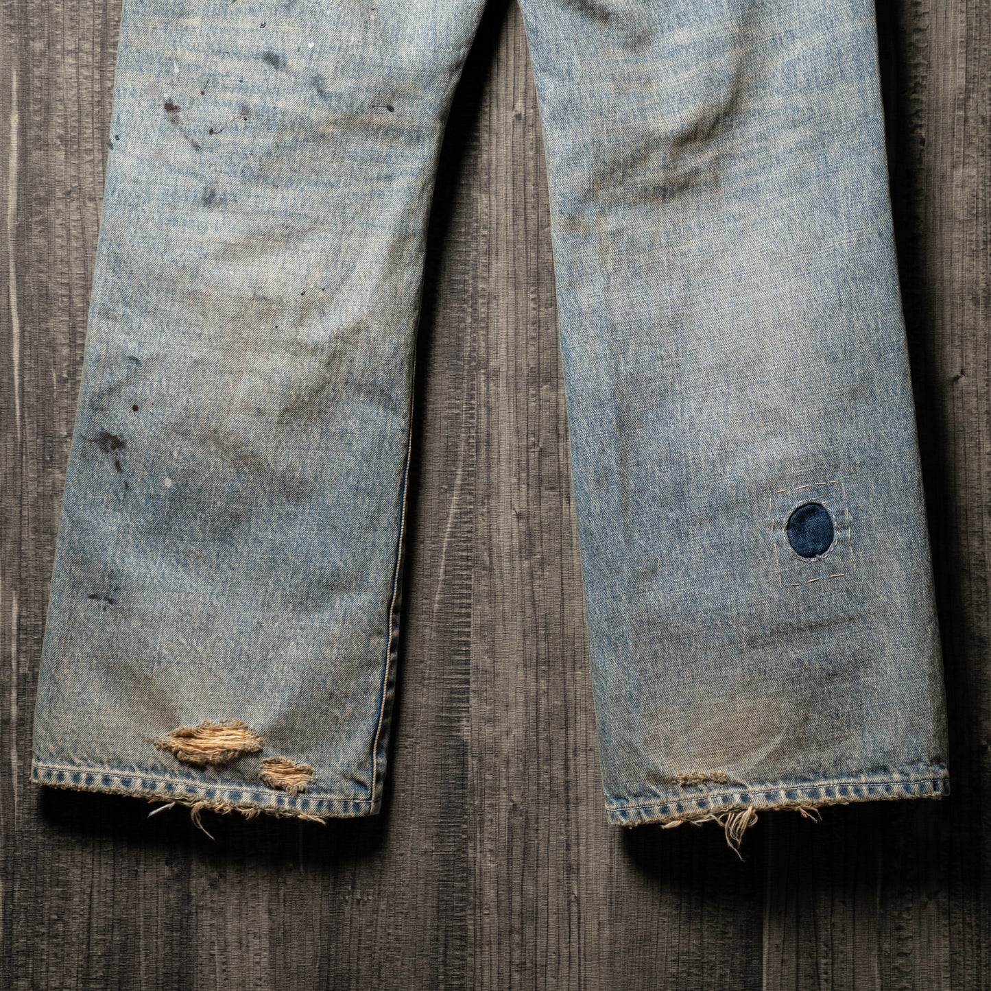 Crash repair flare denim