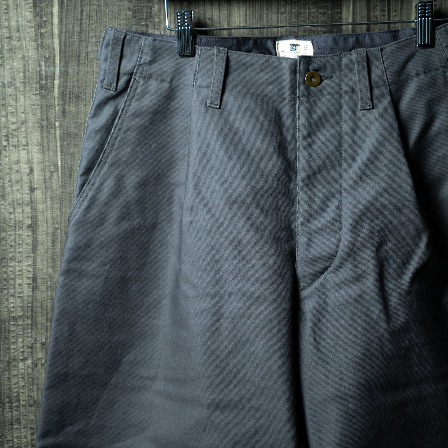 Oiled chino military mix pants