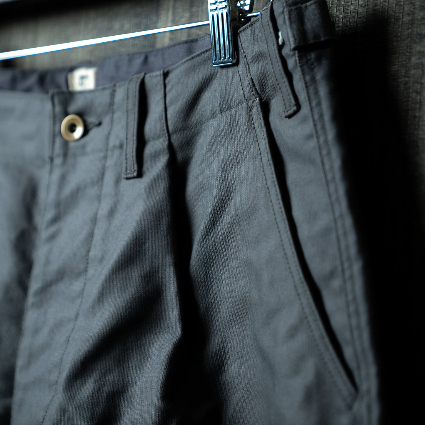 Oiled chino military mix pants