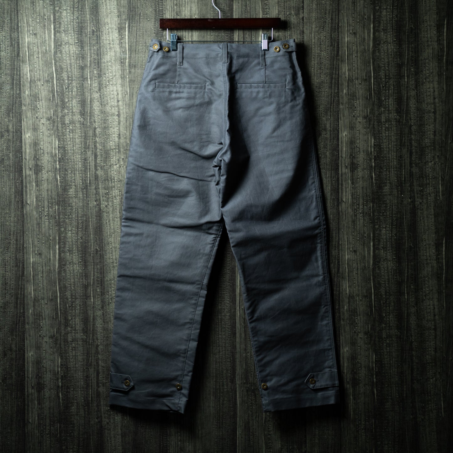 Oiled chino military mix pants