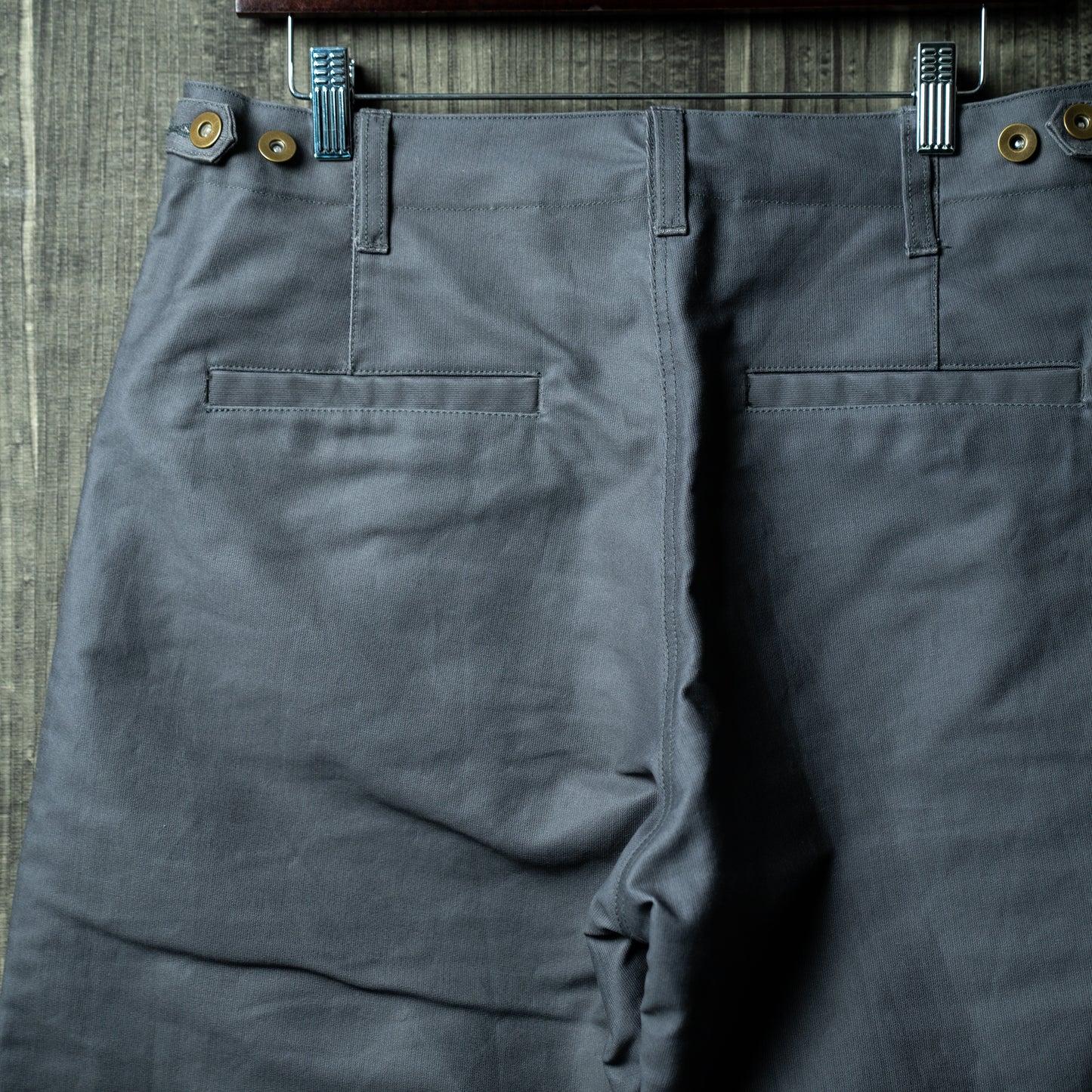 Oiled chino military mix pants