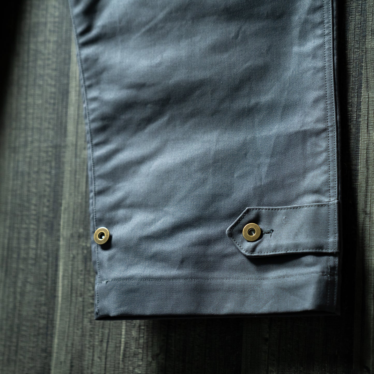 Oiled chino military mix pants