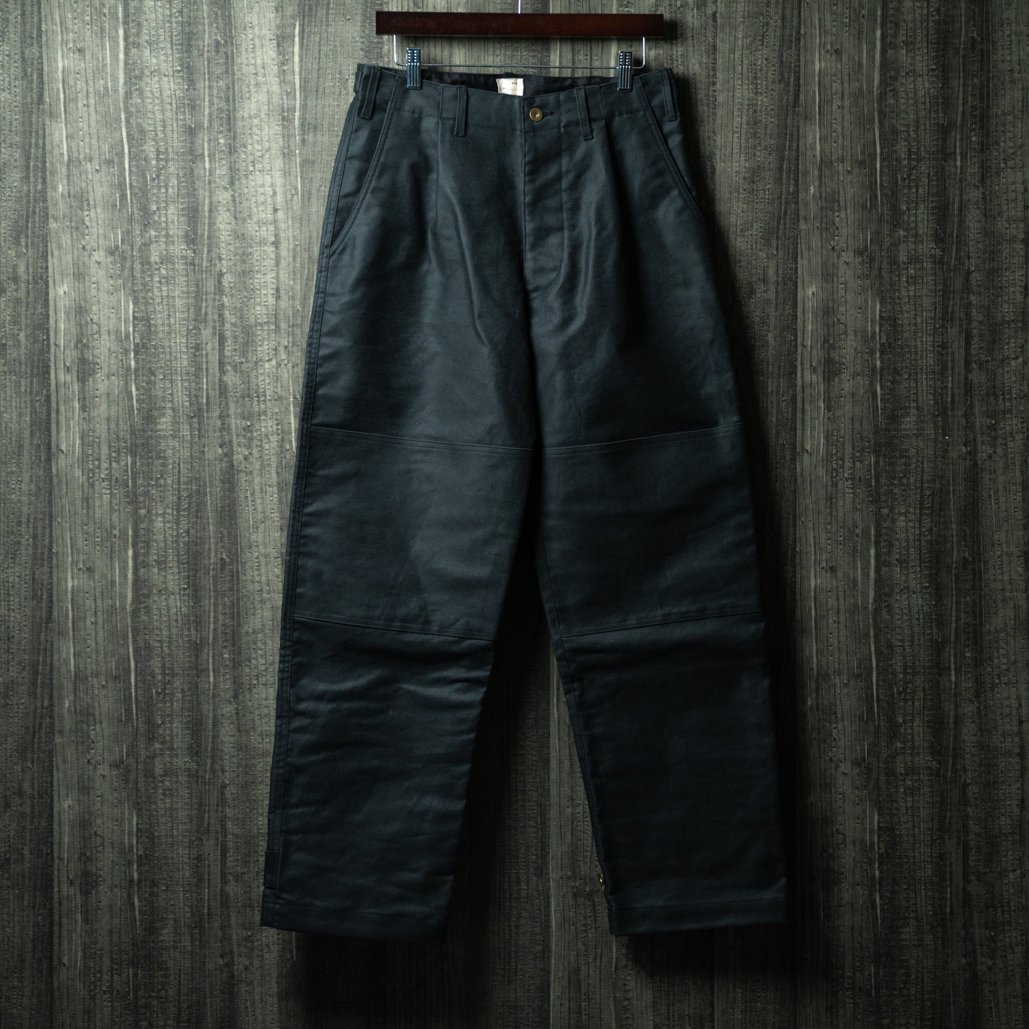 Oiled chino military mix pants