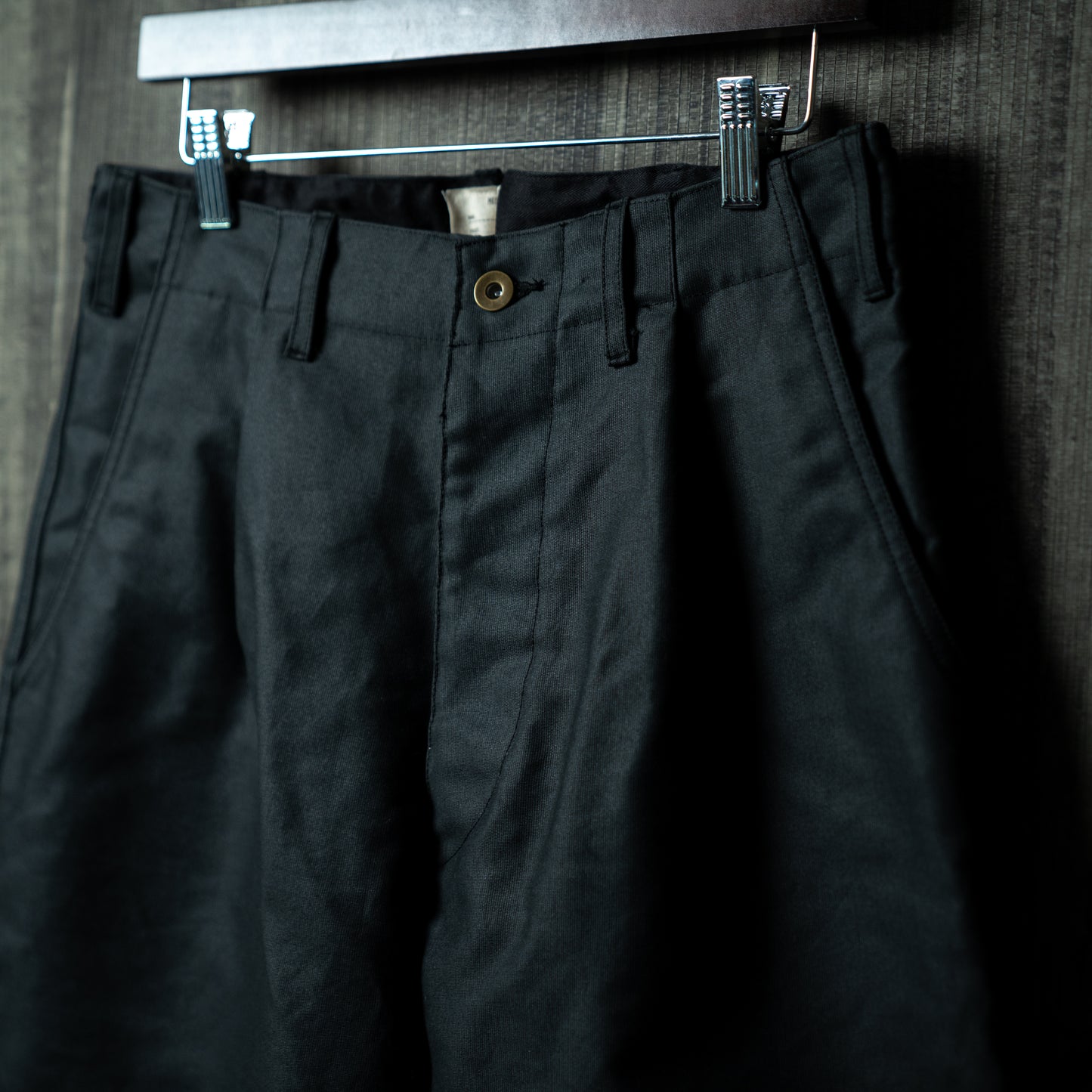 Oiled chino military mix pants