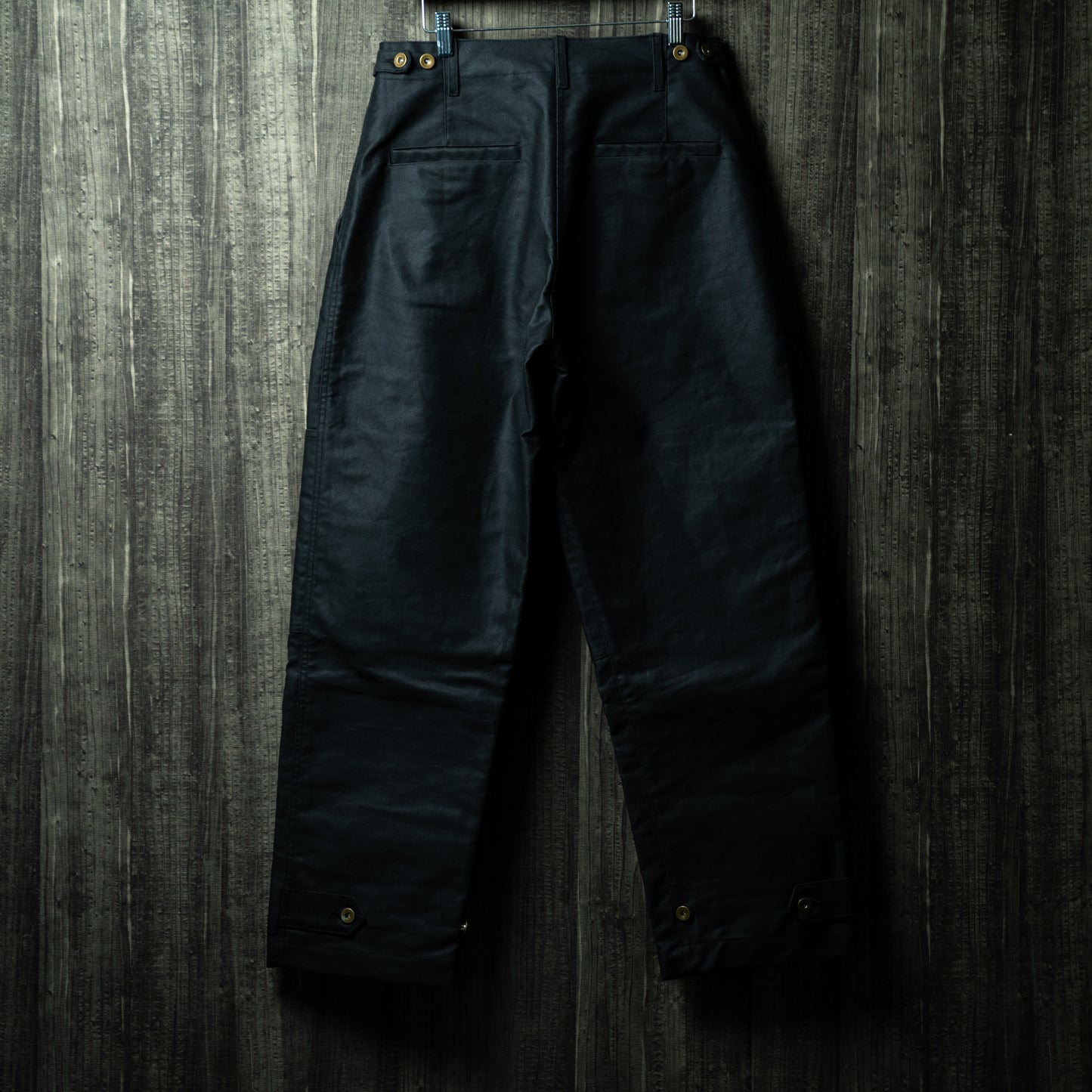 Oiled chino military mix pants