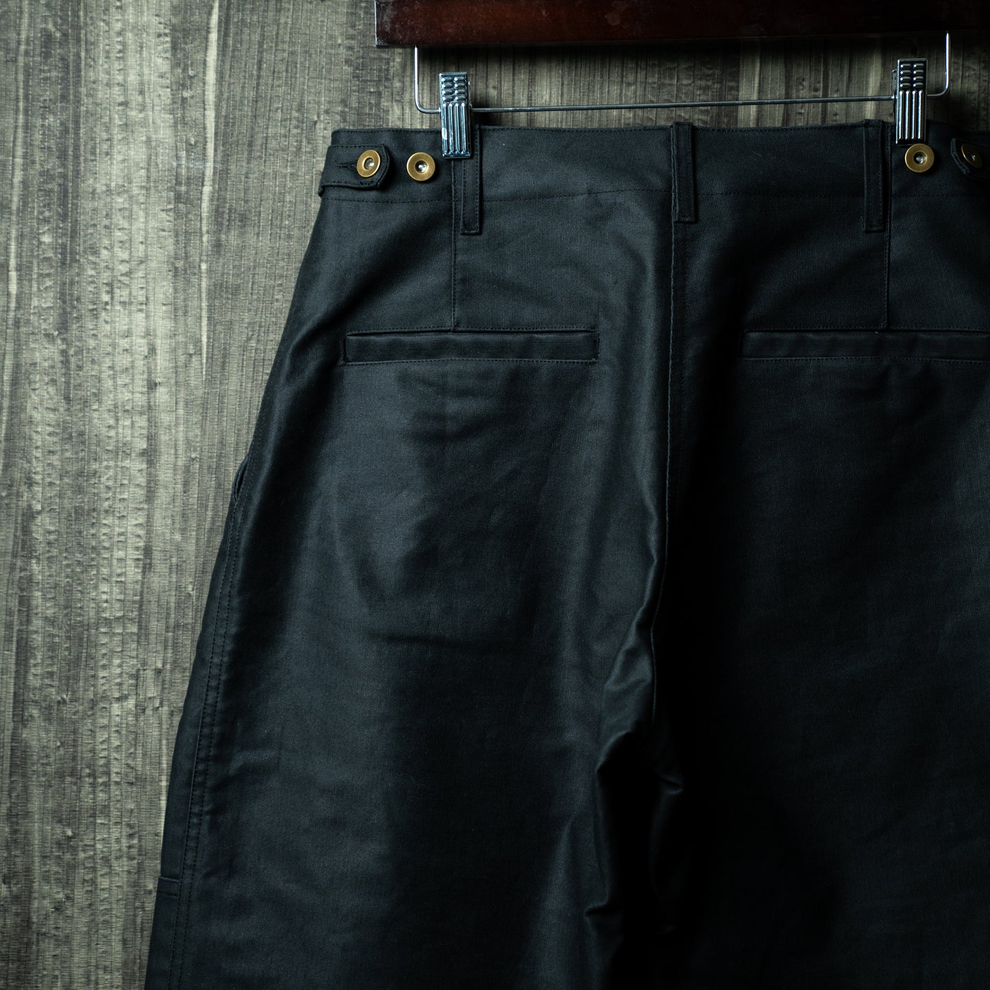 Oiled chino military mix pants