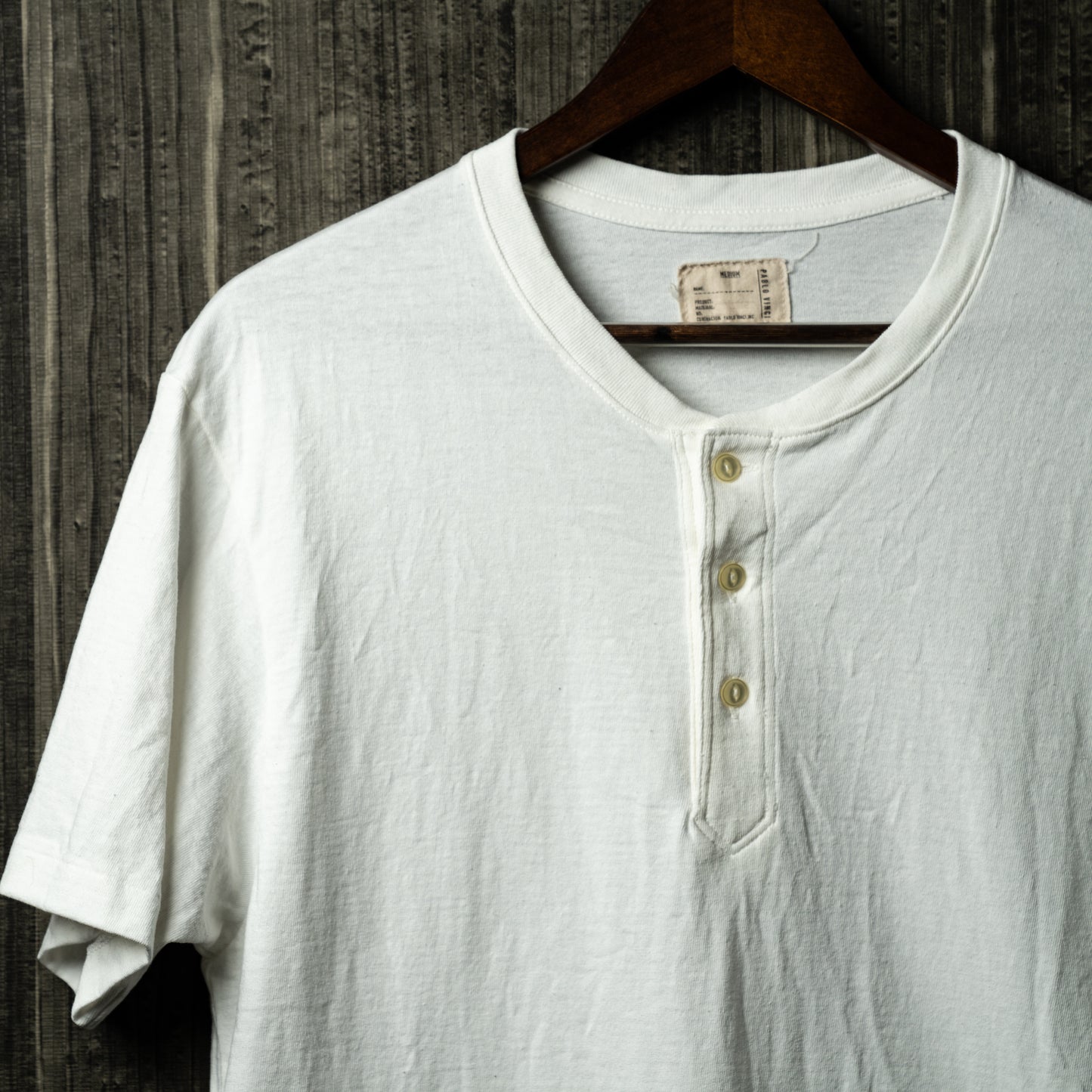Henley neck T-shirt(25SS)