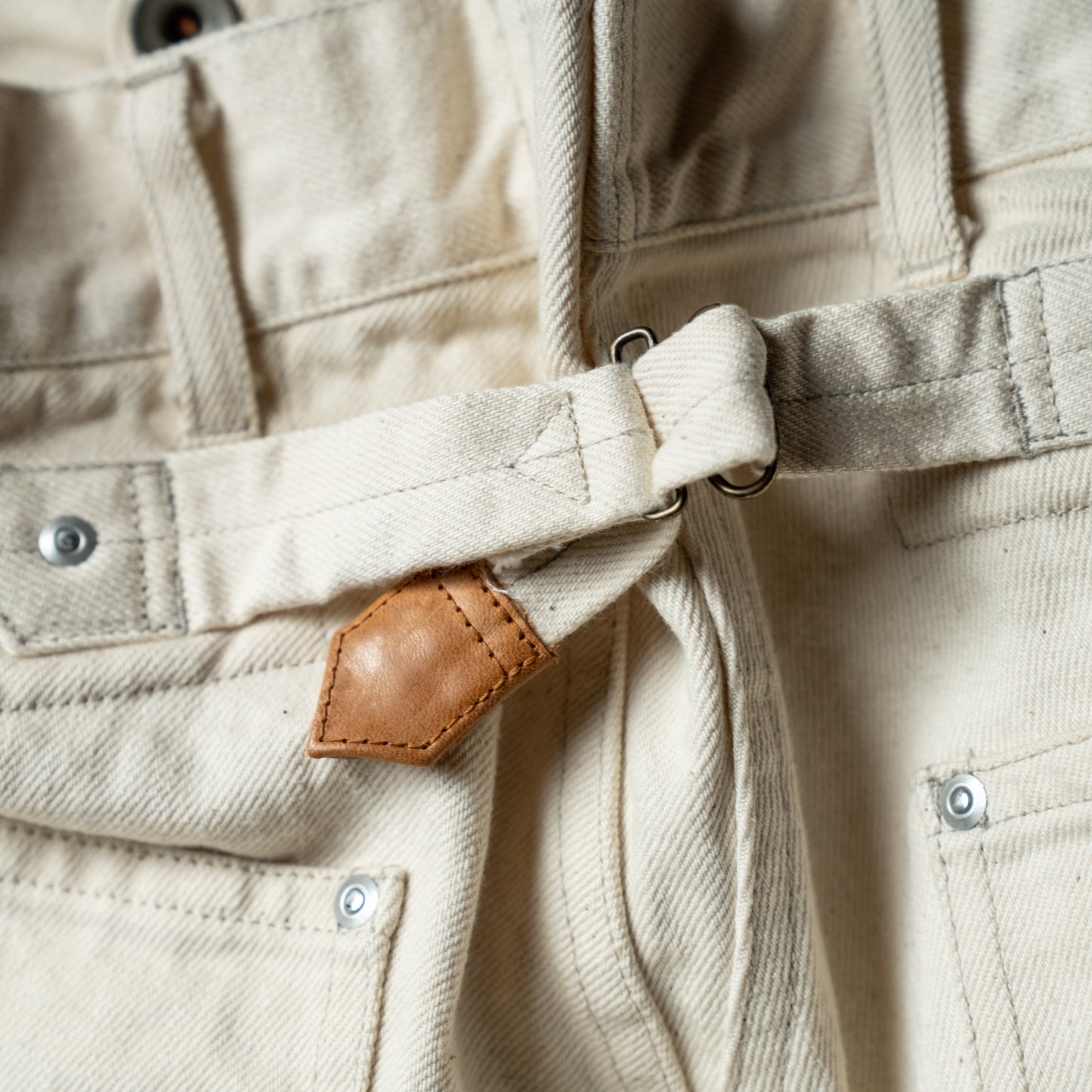 Ecru double knee pants