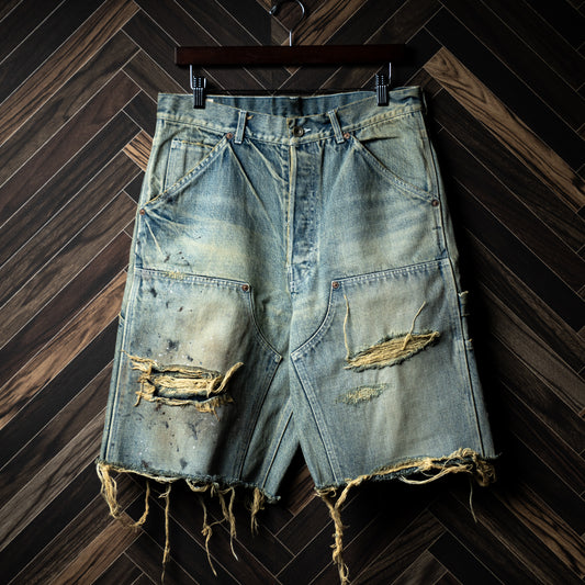 Double knee ghost shorts