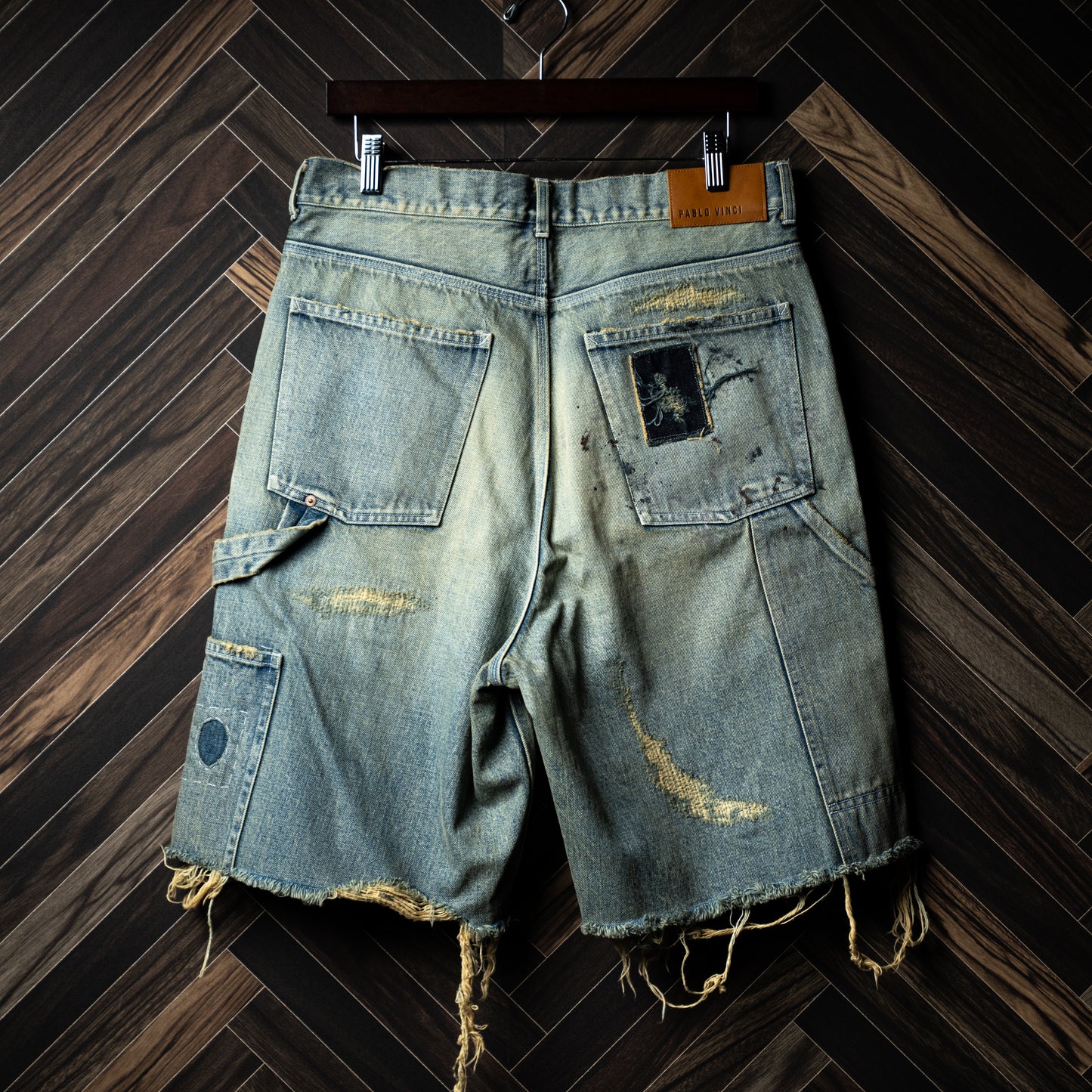 Double knee ghost shorts