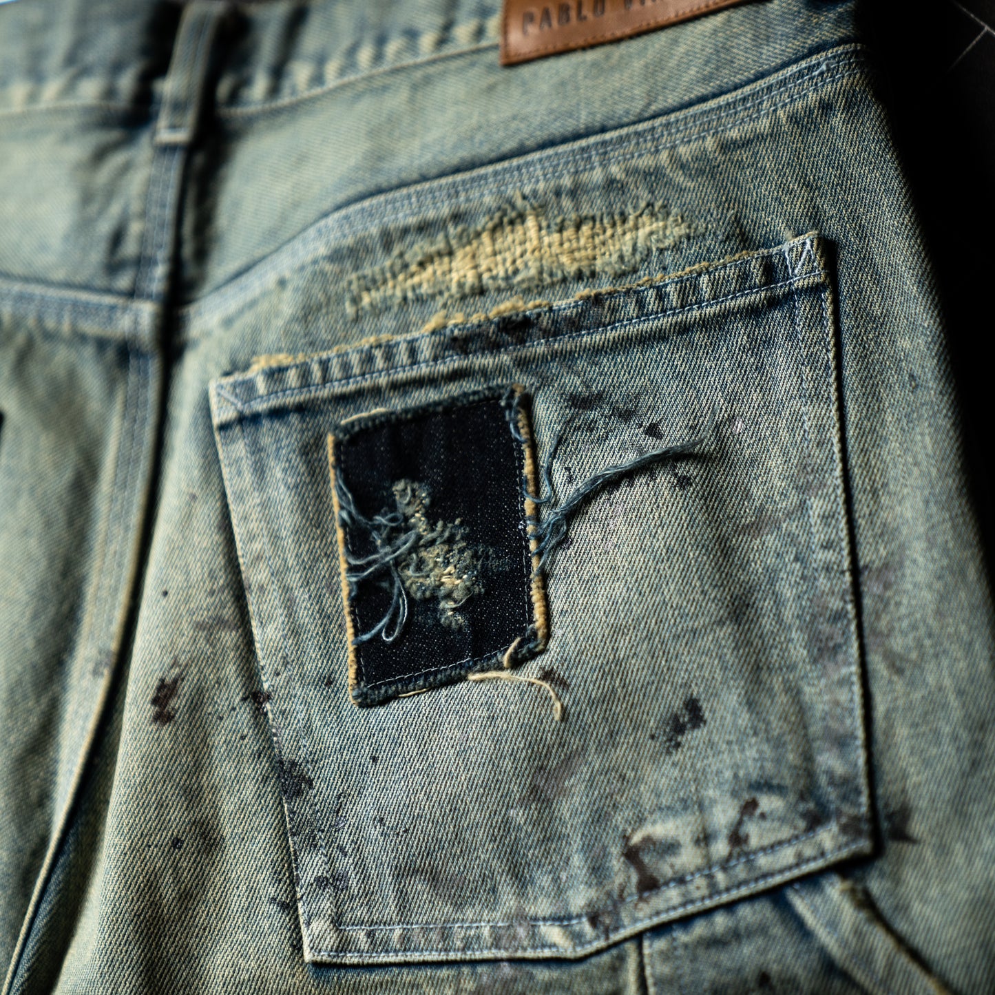 Double knee ghost shorts