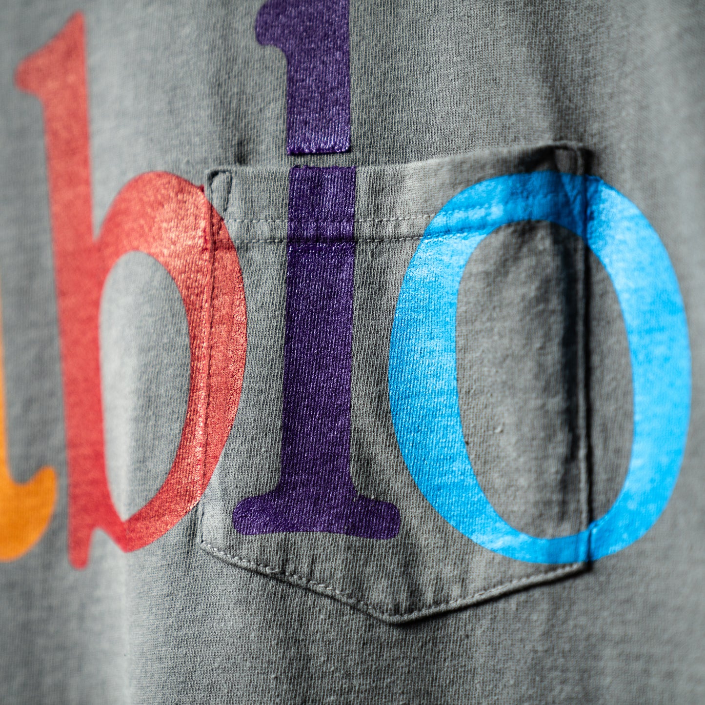 Colorful logo pocket Tshirt
