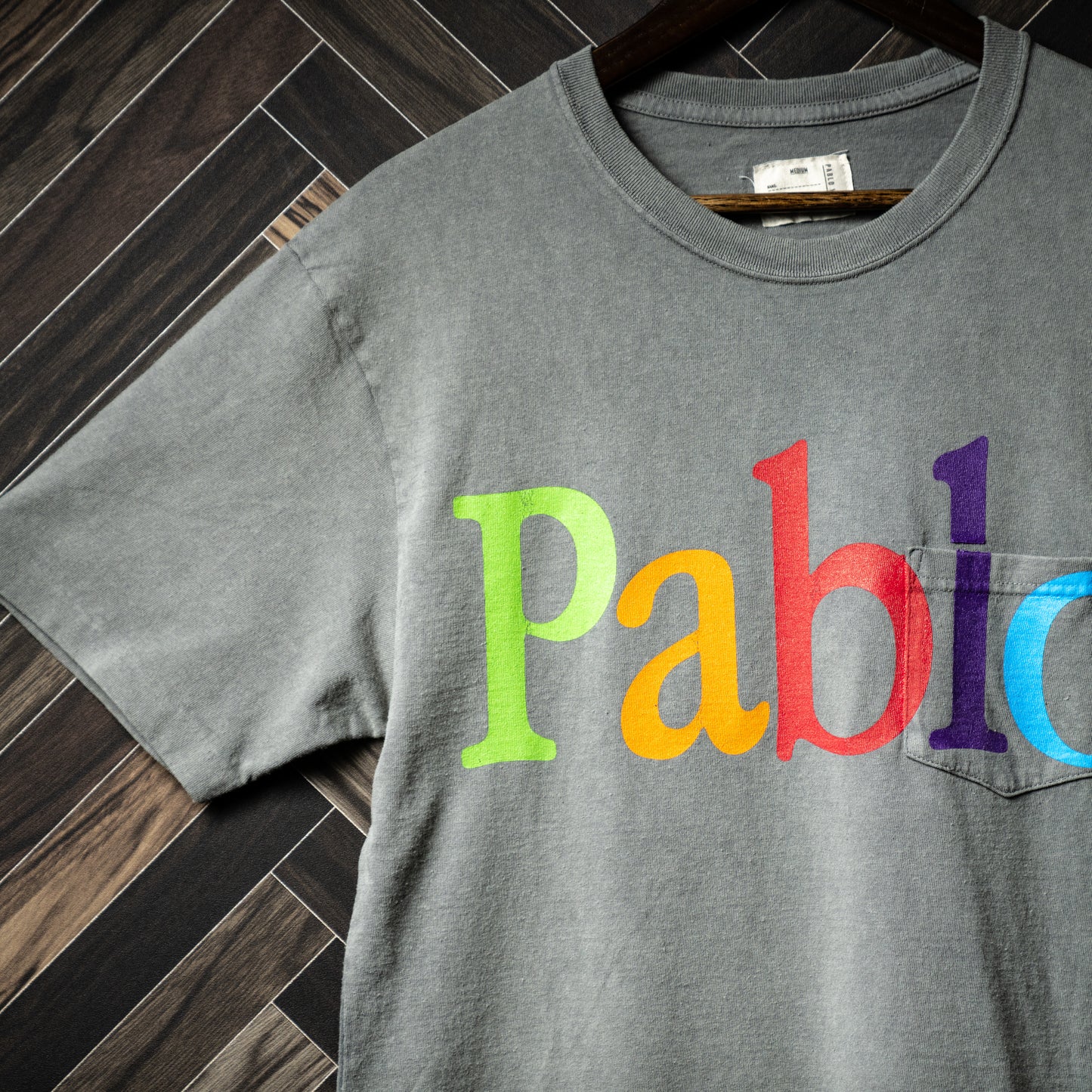 Colorful logo pocket Tshirt