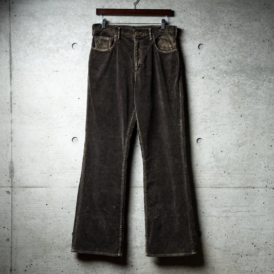 Shadow flare corduroy pants