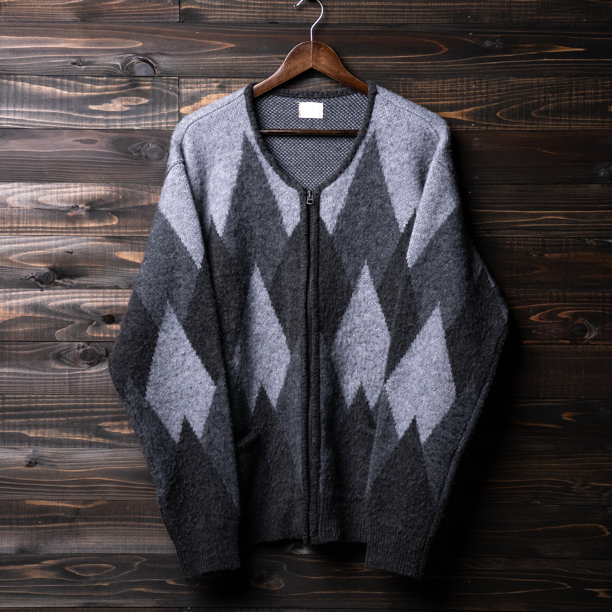 PABLO VINCI Argyle zip cardigan サイズS - カーディガン 
