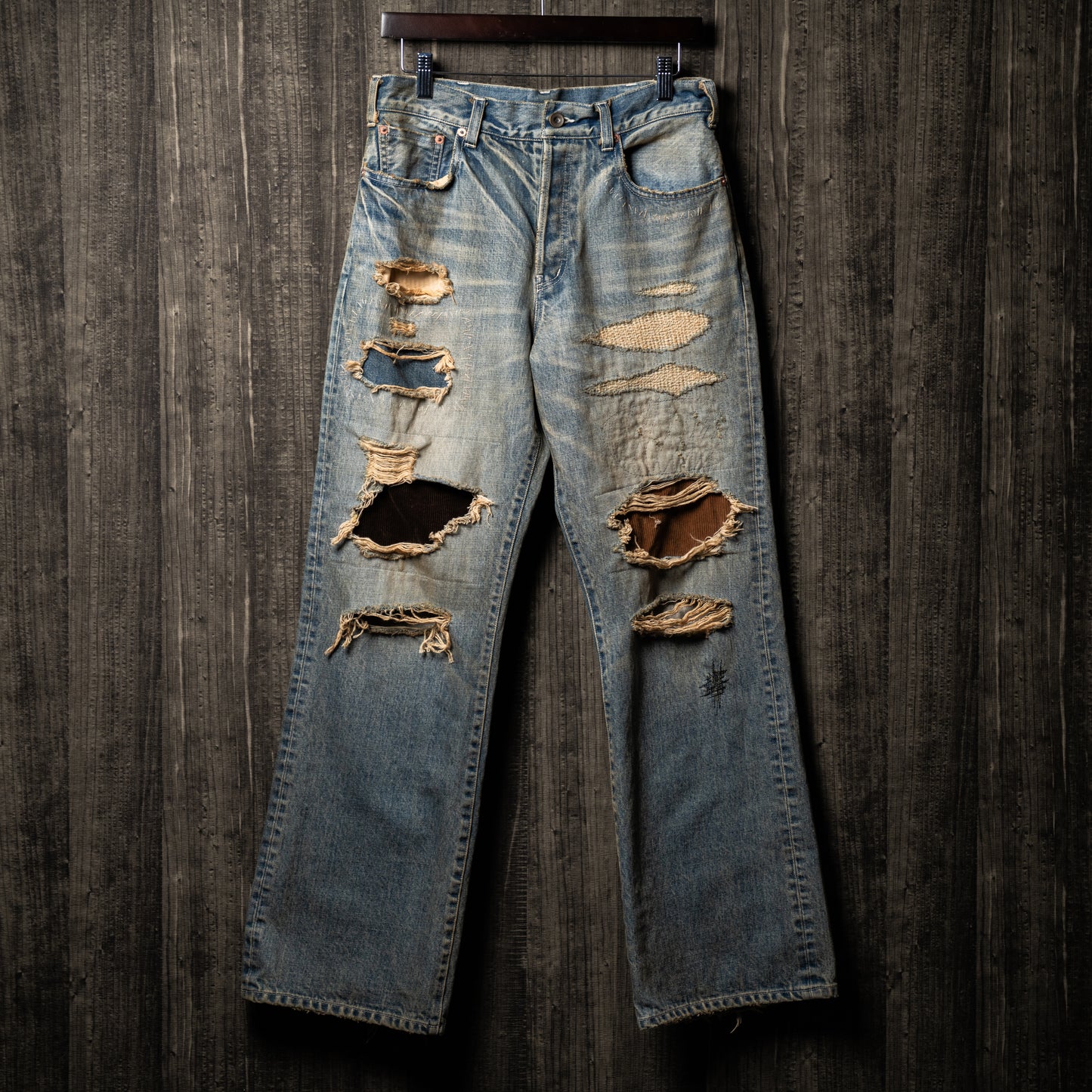 Crash repair flare denim