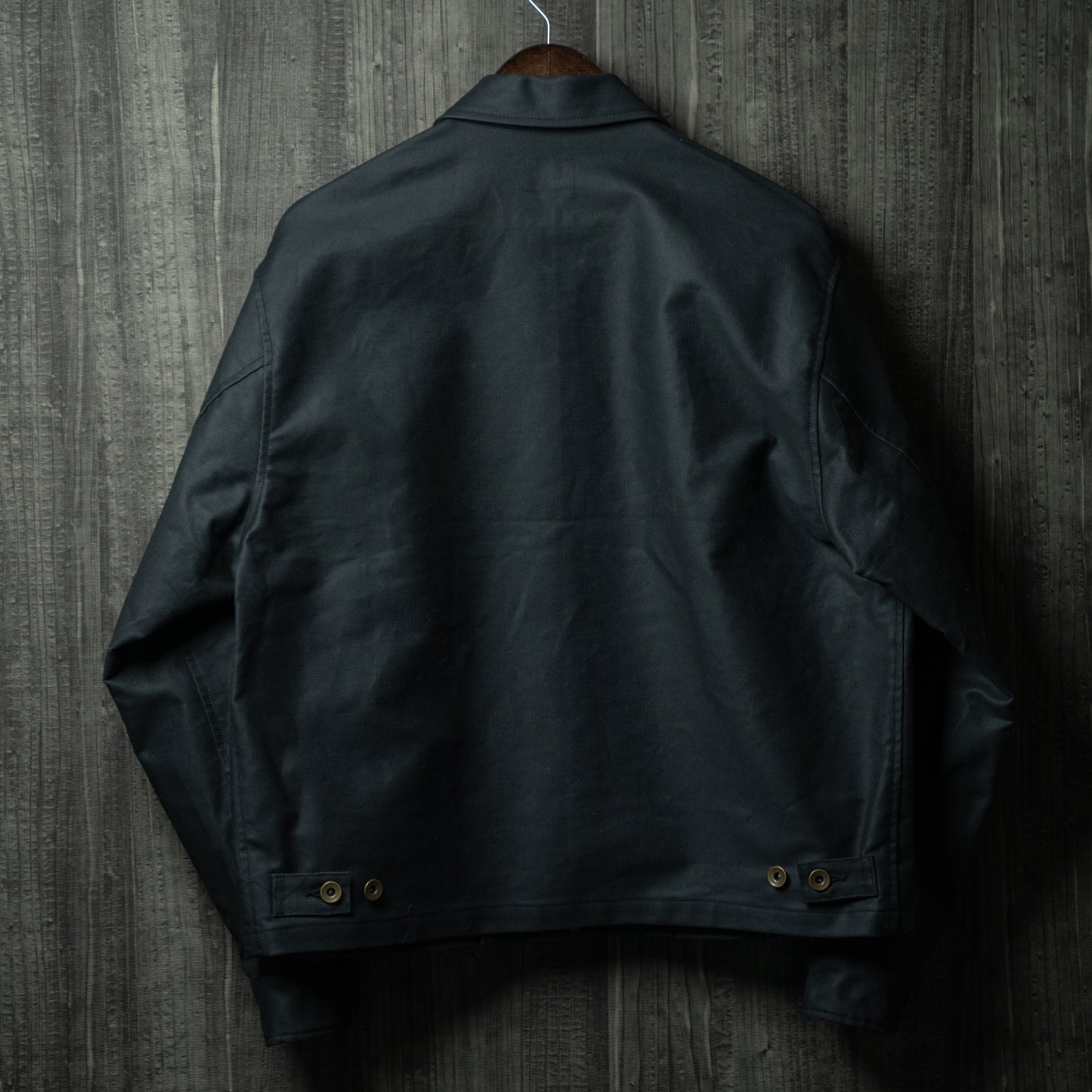 Oiled chino zip jacket