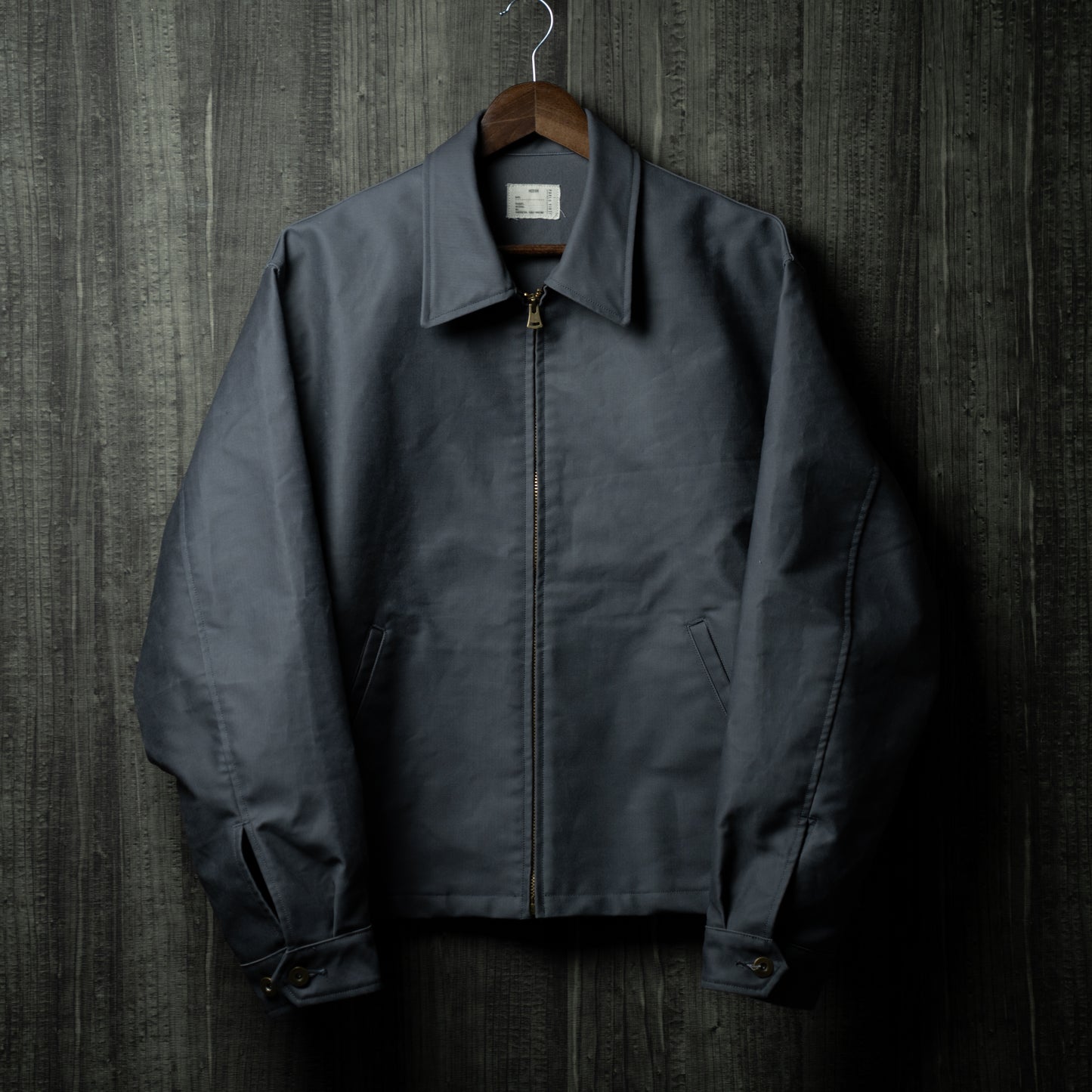 Oiled chino zip jacket