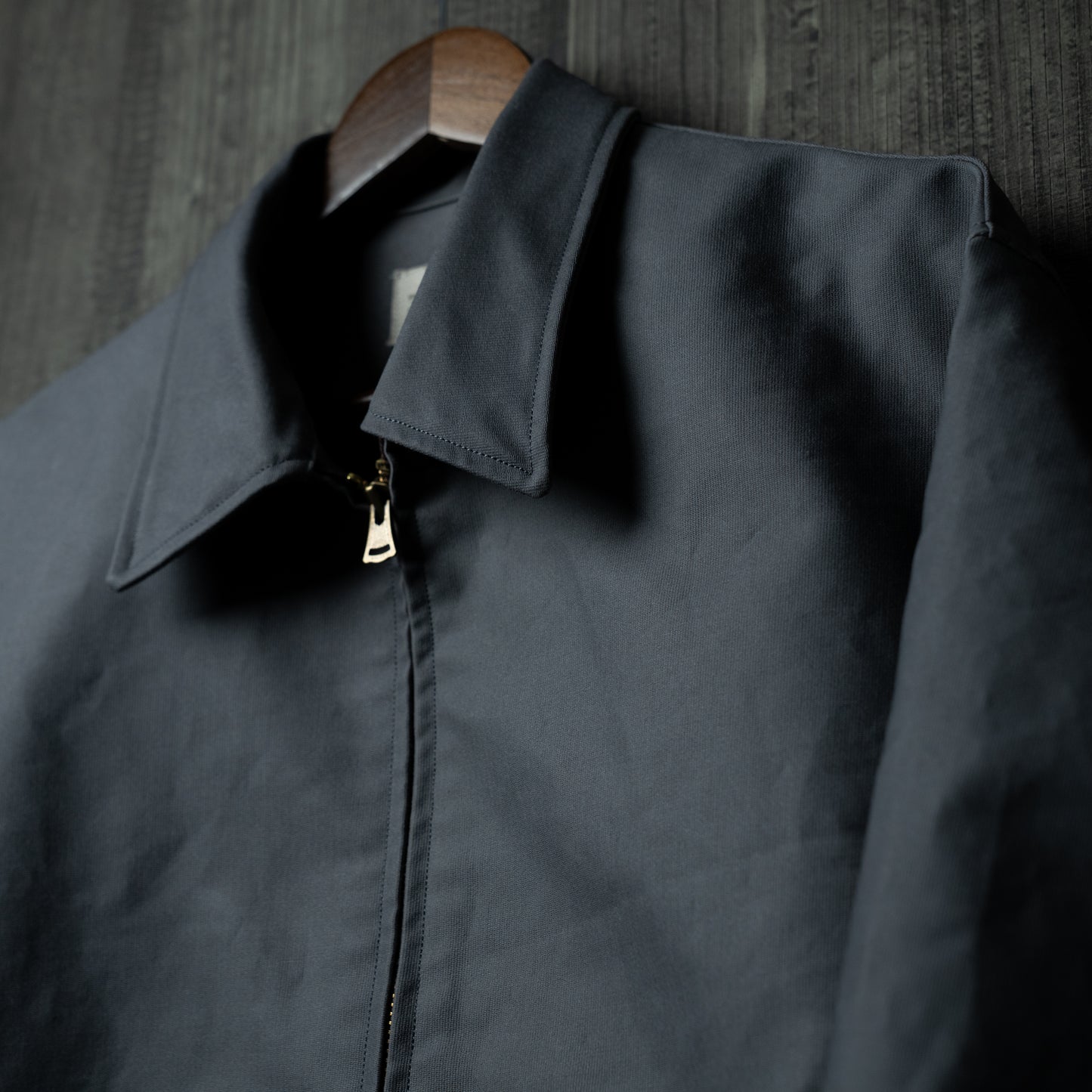 Oiled chino zip jacket