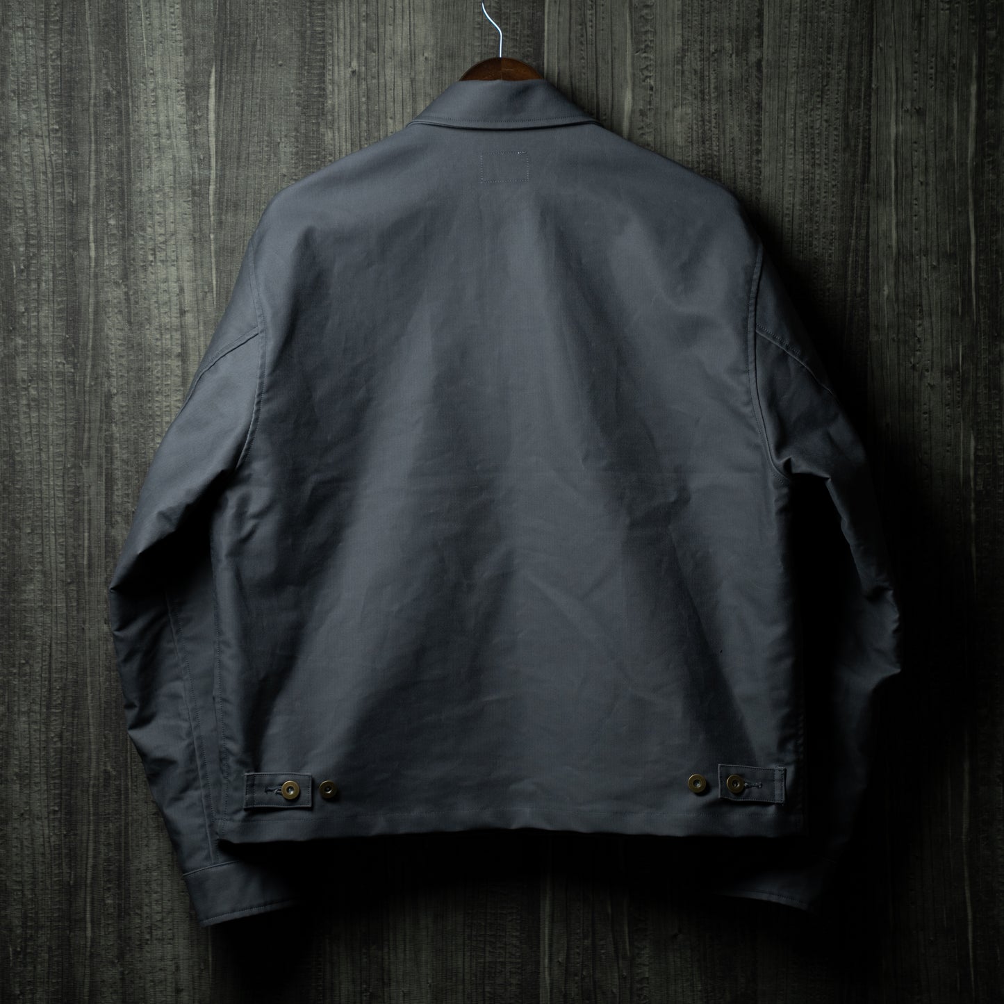 Oiled chino zip jacket