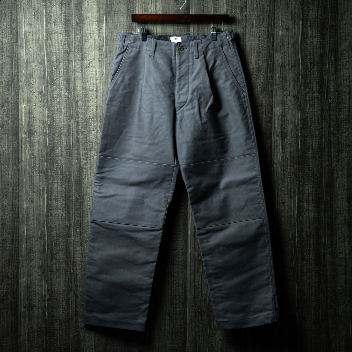 Oiled chino military mix pants
